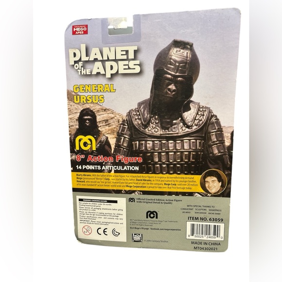 Planet of the Apes General Ursus 8“ Action Figure, NIB - Picture 9 of 11